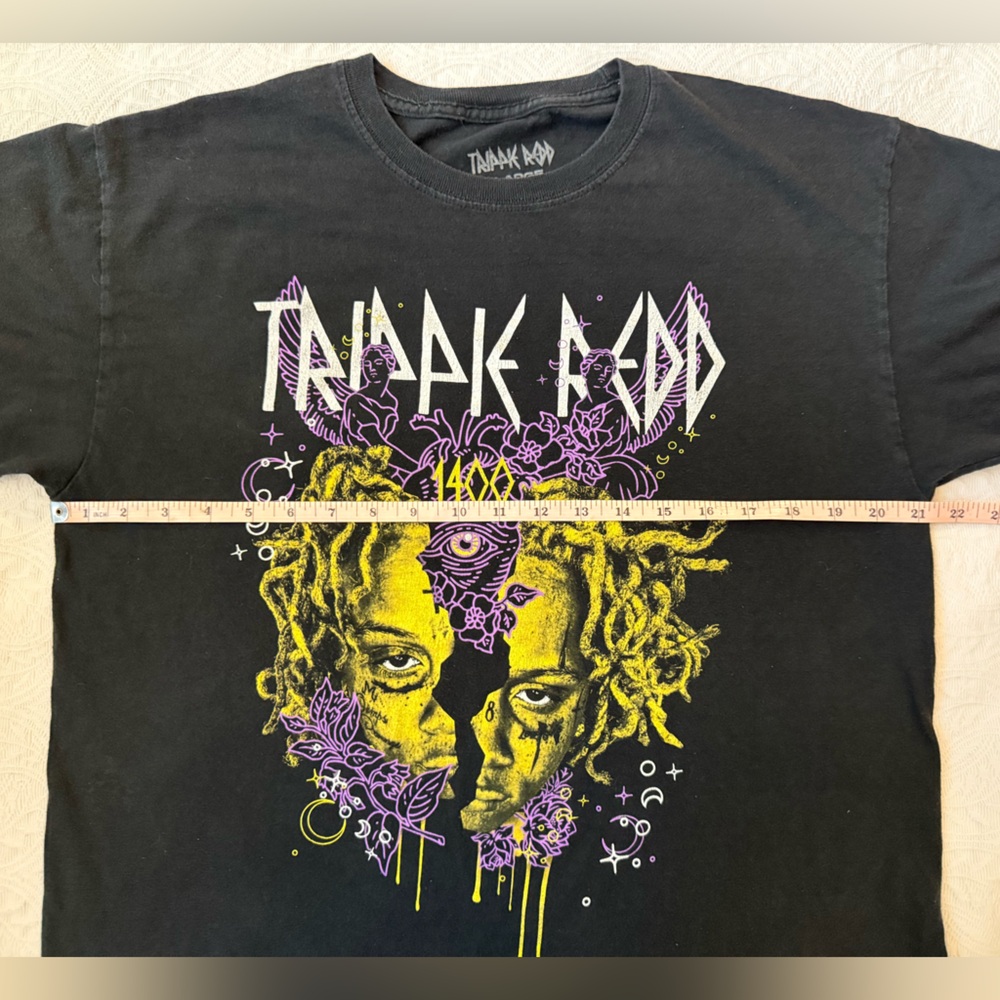 Trippie Redd 1400 Graphic Tee Size Large Black Rap T Shirt - Picture 3 of 4